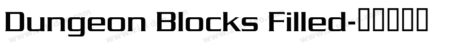 Dungeon Blocks Filled字体转换